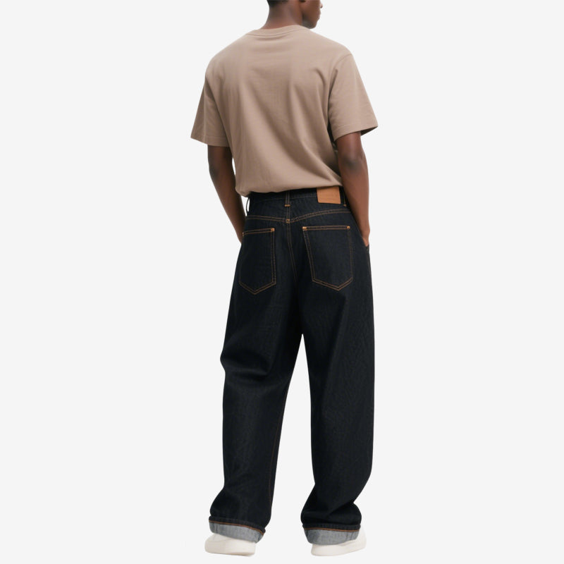 Men's Classic Loose Straight Denim Trousers