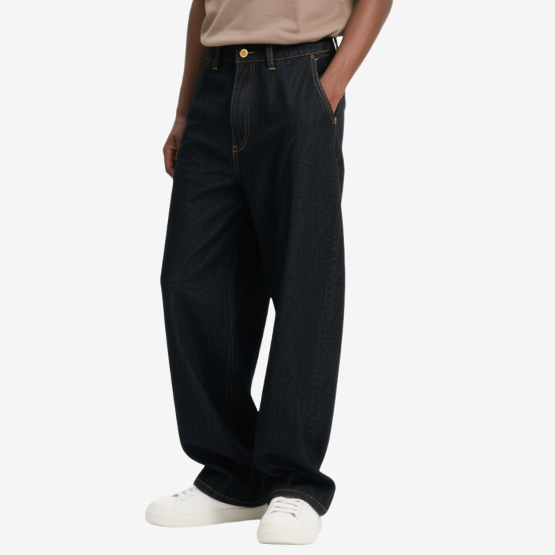 Men's Classic Loose Straight Denim Trousers