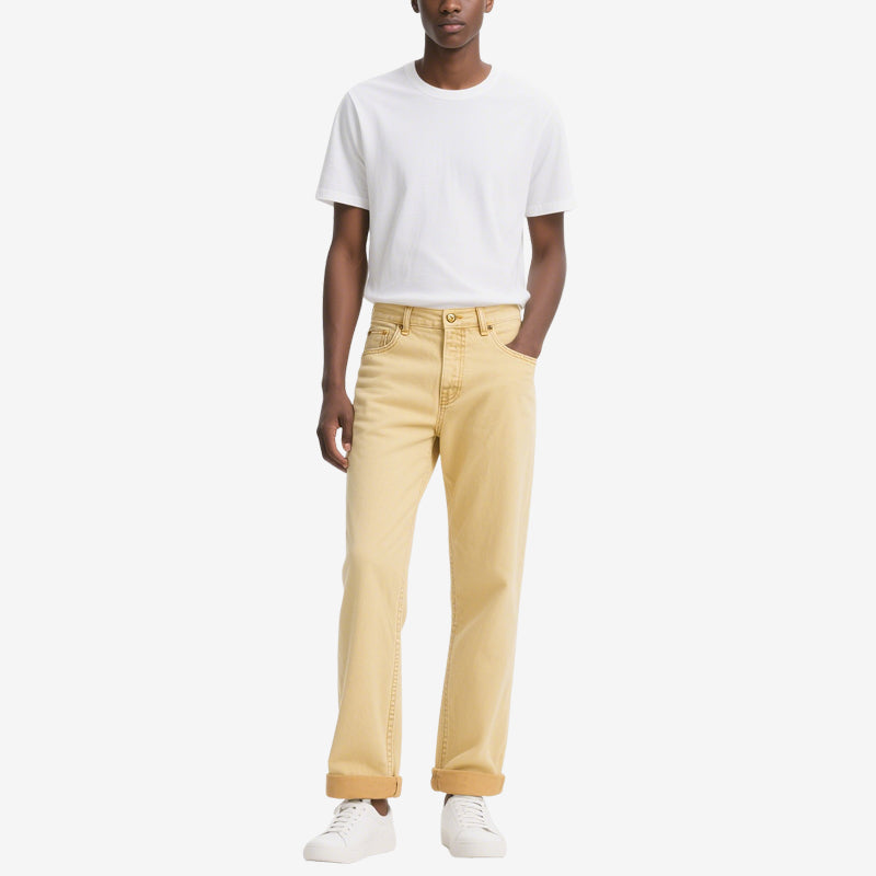 Men's Fashionable Straight Jeans Simple and Generous