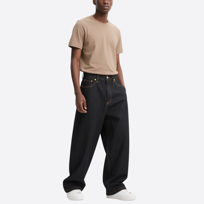Loose Straight Stretch Casual Jeans