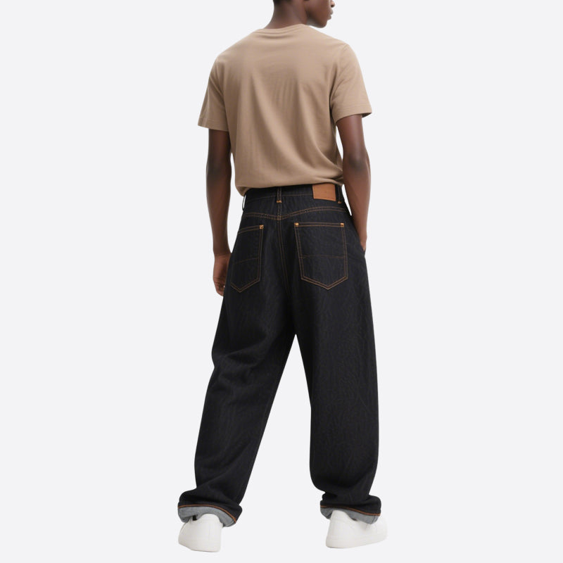 Loose Straight Stretch Casual Jeans