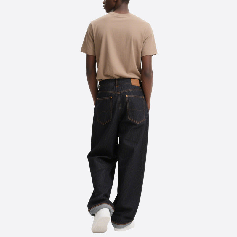 Loose Straight Stretch Casual Jeans