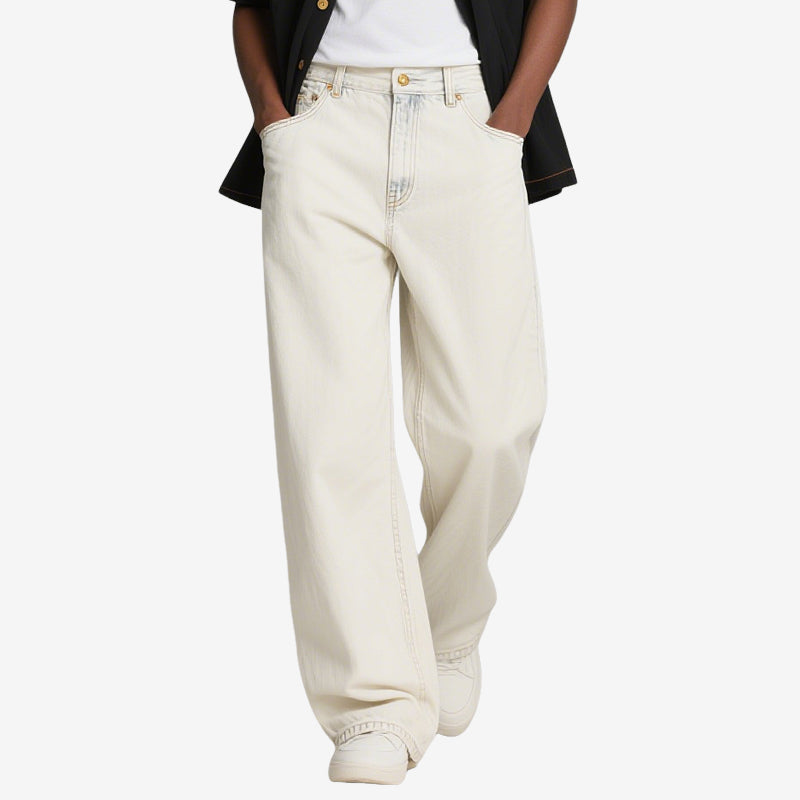 Men's Jeans Versatile Trousers for Business and Casual Wear