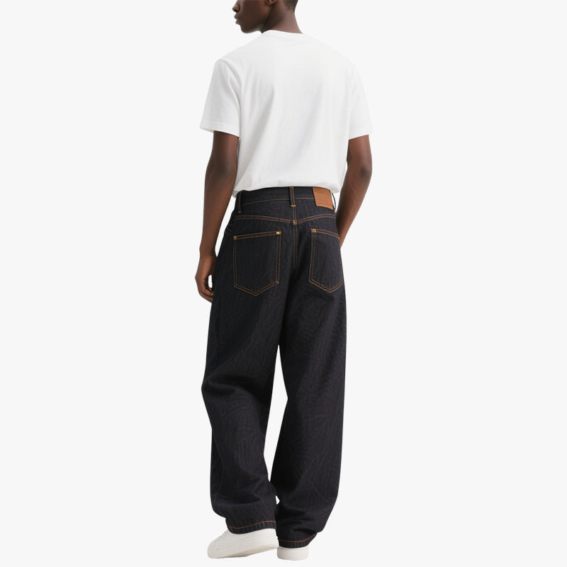 Straight Loose Casual Jeans Men's Street Trend Style