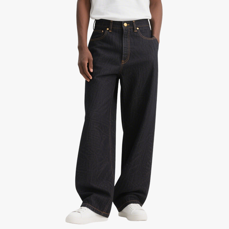 Straight Loose Casual Jeans Men's Street Trend Style