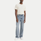 Men's Fashion Trend Trousers Washed Blue Jeans