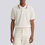 Fashion Short-sleeved Polo Knitted Shirt Men Chic Top