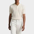 Short Sleeve Striped Knitted Polo Shirt for Men