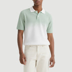 Summer Men's Casual Polo Shirt Fashion Texture Striped Knitted Polo Shirt