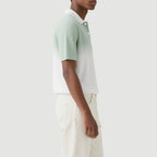 Summer Men's Casual Polo Shirt Fashion Texture Striped Knitted Polo Shirt