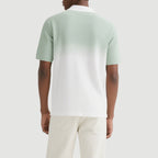 Summer Men's Casual Polo Shirt Fashion Texture Striped Knitted Polo Shirt