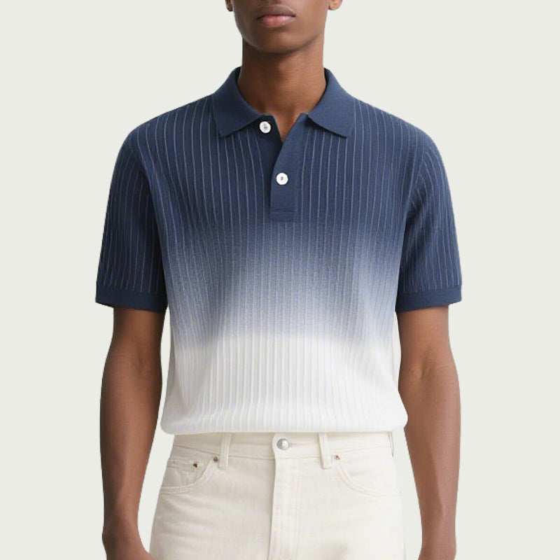 Men Polo Button Pullover Summer Casual Polo Shirt