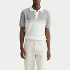 Contrast Polo Shirts Button Short Sleeve Men's Knit Polo Shirts