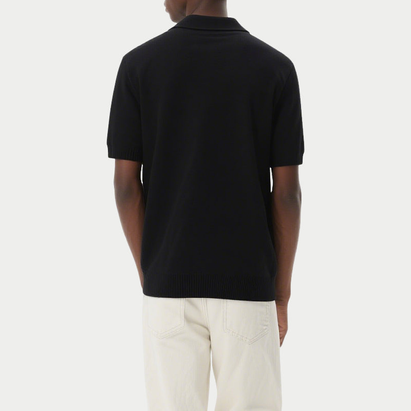 Men's Summer Casual Pullover Turndown Collar Short Sleeved Polo Shirt
