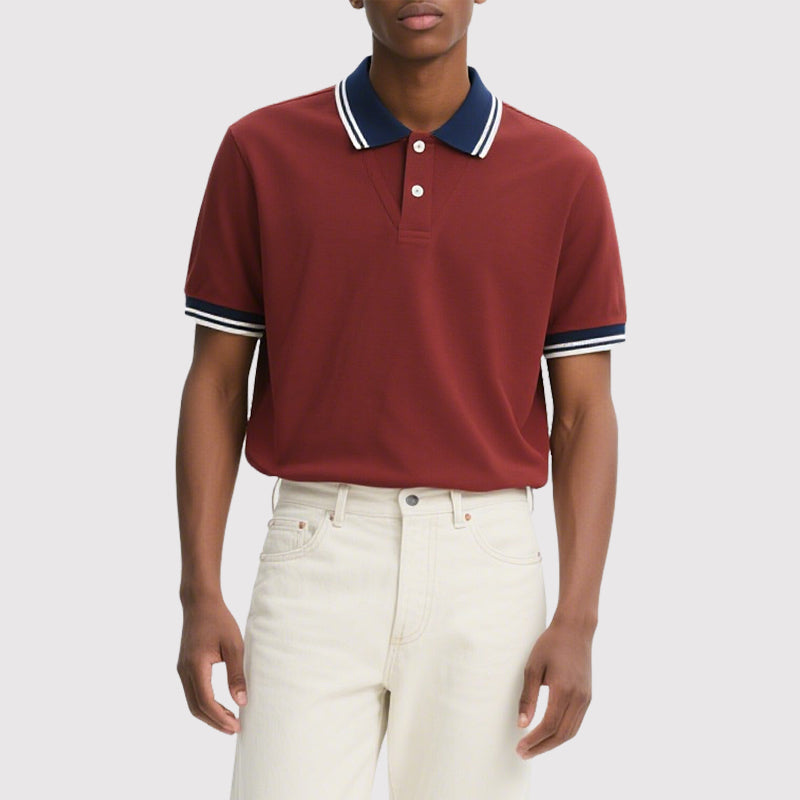Breathable Boxy Fit Casual Men's Short Sleeve Polo T-shirts