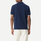 Mens Summer Casual Stripe Shirts Breathable Short Sleeve Polo Shirt