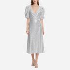 Women's Sequin Eye-Catching Mid-Length Dress