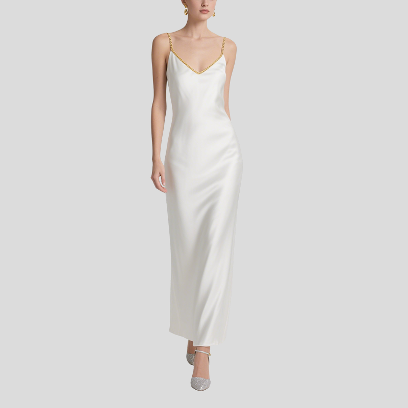 Women's Comfortable Suspender Mid-Length Dress