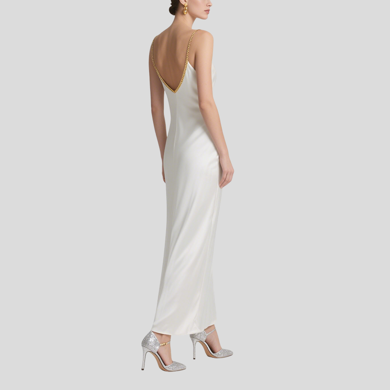 Women's Comfortable Suspender Mid-Length Dress