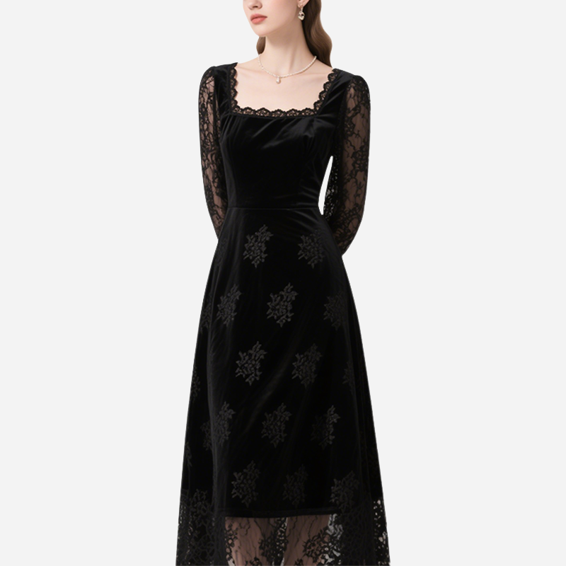 Elegant Temperament Mid-Length Dress for Women in Summer