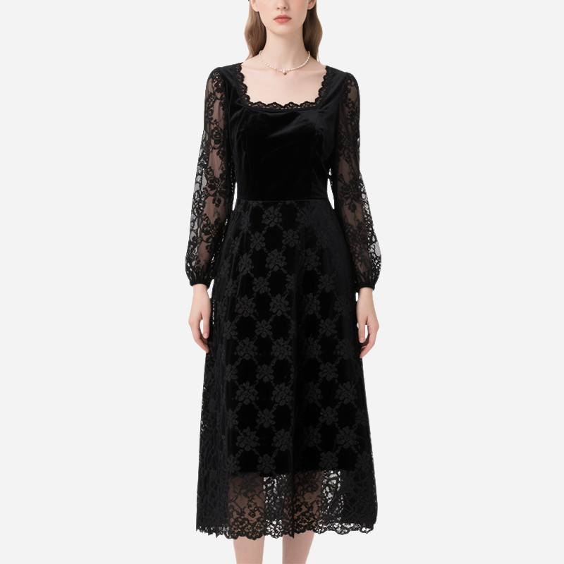 Elegant Temperament Mid-Length Dress for Women in Summer