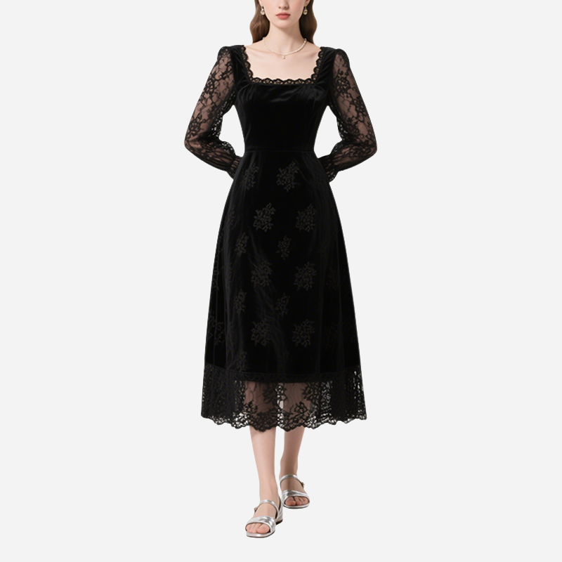 Elegant Temperament Mid-Length Dress for Women in Summer