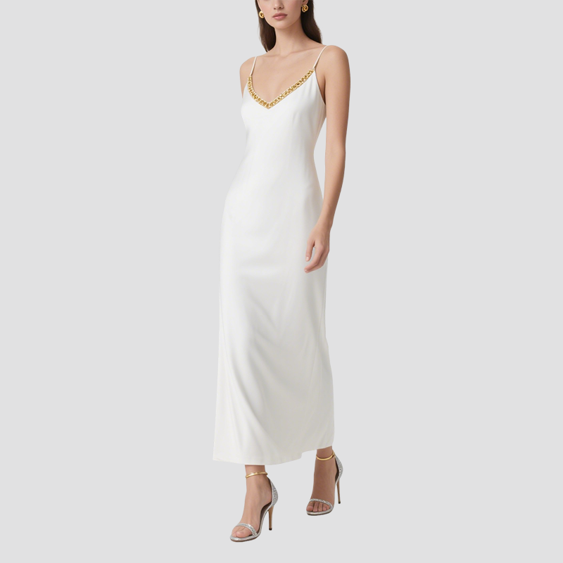Spring and Summer Elegant Temperament Mid-Length Dress