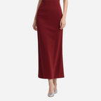Vintage Red Mid-Length Dress for Women