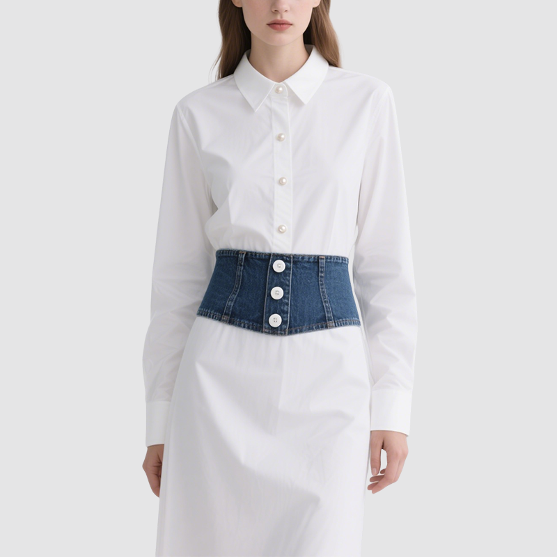 Mature Style Waist-Length Dress for Women Summer