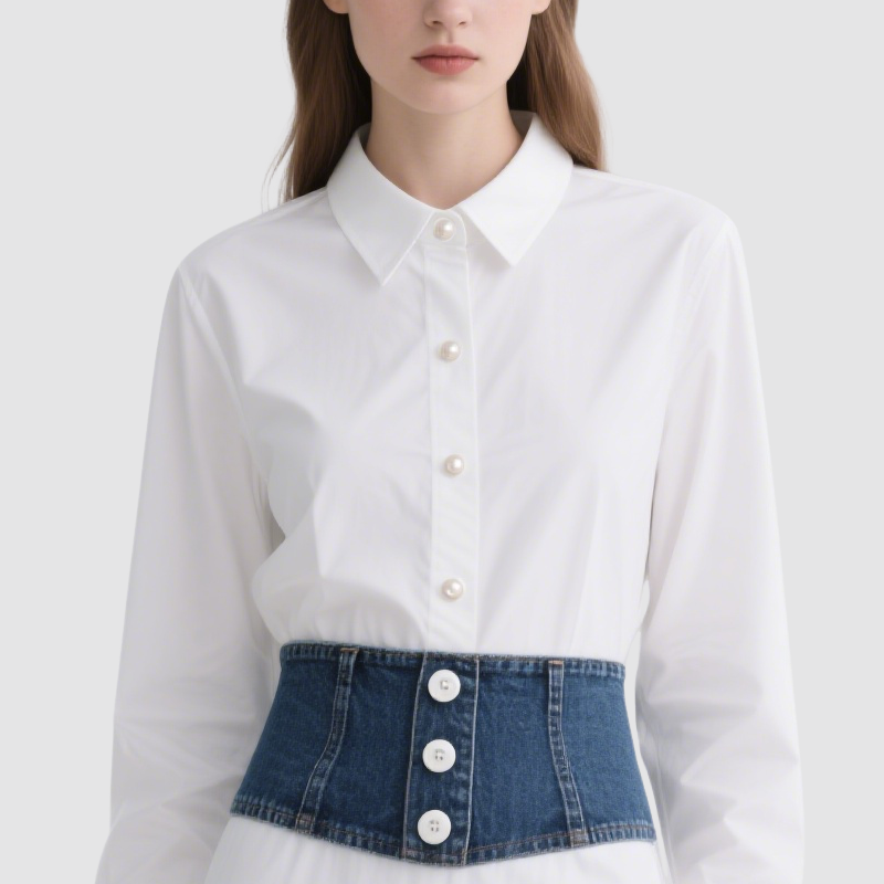 Mature Style Waist-Length Dress for Women Summer