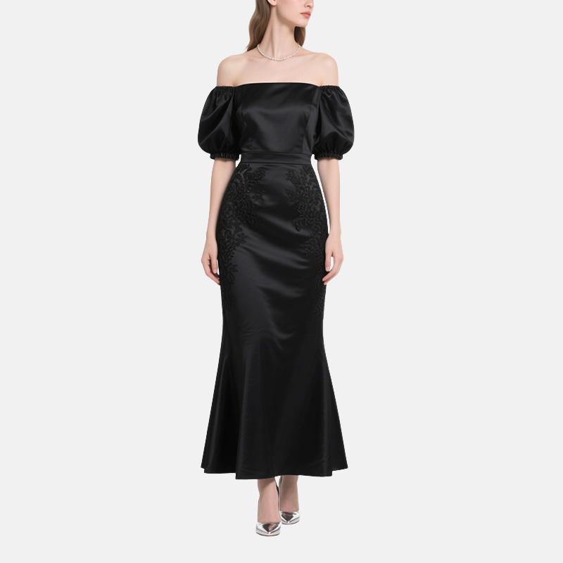 Mid-Length Dress for Women, Casual and Versatile One-Shoulder Skirt