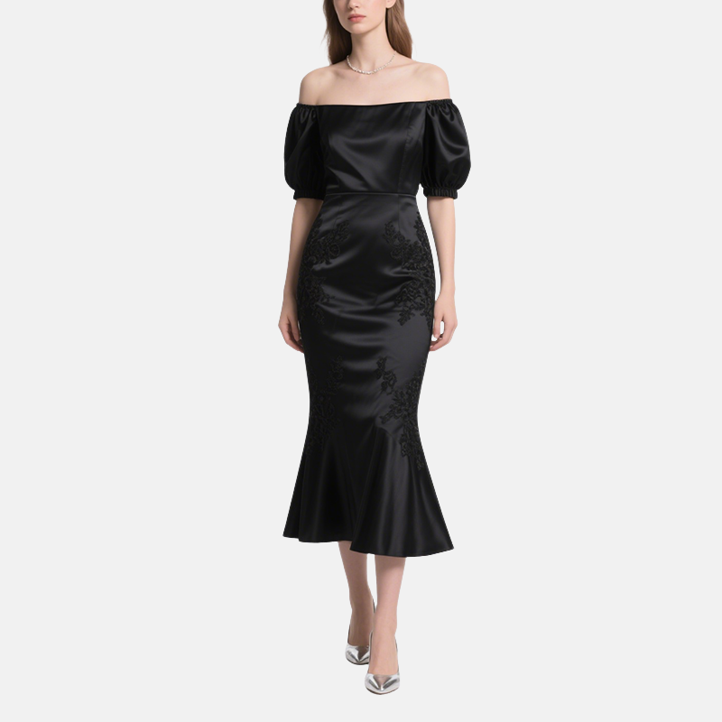Mid-Length Dress for Women, Casual and Versatile One-Shoulder Skirt