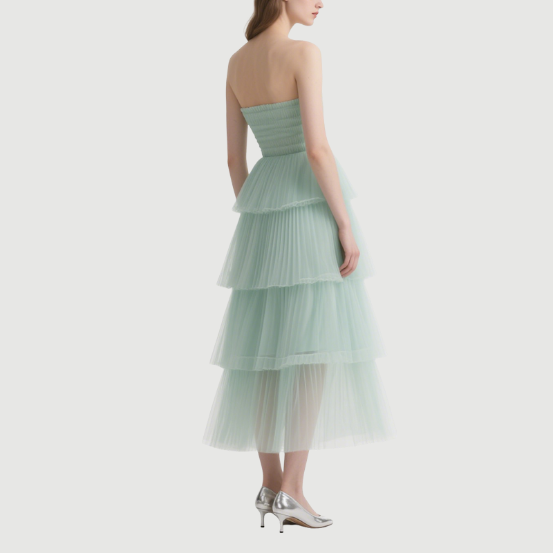 Mid-Length Dress for Women in Summer, Sleeveless A-Line Skirt