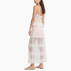 Embroidered Lace Cami Dress & Skirt Set Elegant Boho Layered Outfit