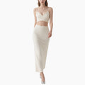 Elegant Women's 2-Piece Set Sleeveless Cami Top & Pencil Skirt